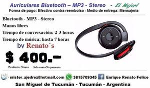 Auricular Bluetooth - MP3 - MG