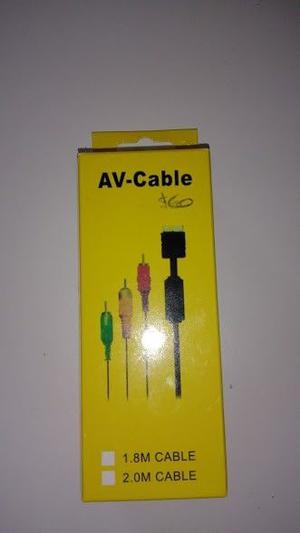 Cable Av compuesto audio y Video Rca Ps2