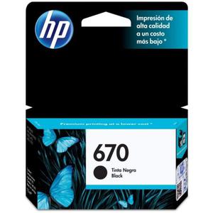 Cartucho Hp 670 Negro 7,5 Ml - La Plata