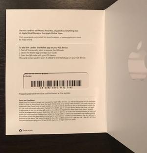 Gift Card Apple U$S 10
