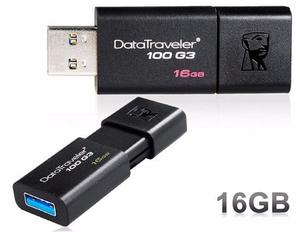PENDRIVE 16GB KINGSTON USB 3.0 DT100 ORIGINAL EN BLISTR