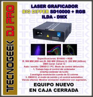Potente Laser Graficador fULL Color BIG DIPPER SD DMX