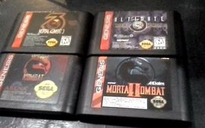 Todos los Mortal Kombat para Sega Genesis.