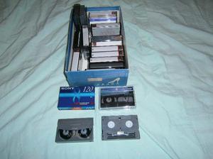 cassettes 8 mm tdk y sony