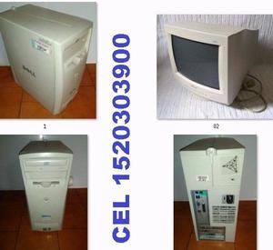 CPU DELL - MONITOR CRT 14 - INTEL PENTIUM 3 DE 733 MHZ -