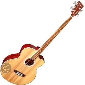 Bajo Acustico Premium Con Corte 4 Cuerdas + Pua + Garantia +