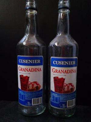 Botella Cusenier (granadina) 750 Ml Vacia X 3