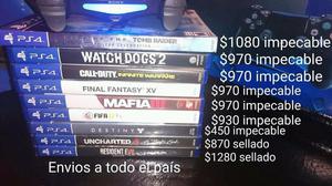 Final fantasy ps4 Watch Dogs 2 Tomb raider