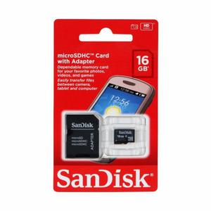 Micro SD Sandisk 16 gb clase 4