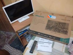 VENDO LED TV HISENSE HD HLE D EN CAJA CON factura a mi