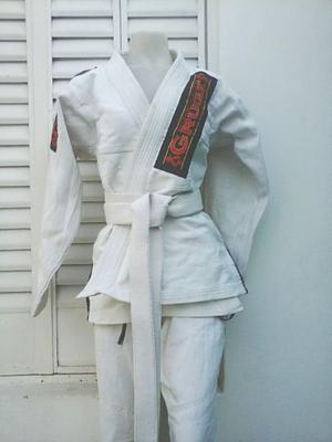 Kimono Gruge Jiu Jitsu Brasileño (bjj) A1 Blanco
