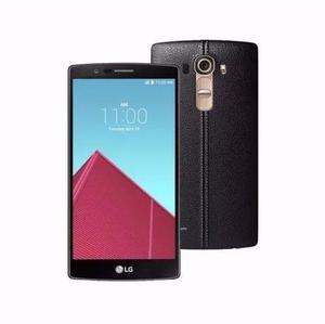 Lg G4 Hg - Tapa De Cuero Negro- Completo C/protector