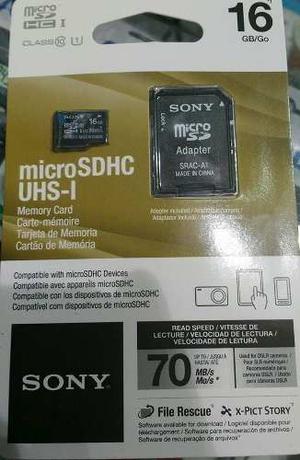 Memoria Sony Micro Sd 16gb Clase mb Blister Cerrado!!