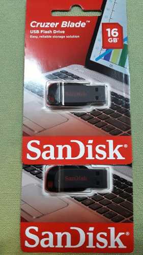 Pendrive 16gb Sandisk Cruzer Blade En Blister