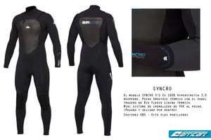 Traje de Neoprene - Quiksilver Syncro 3.2 Talle M -