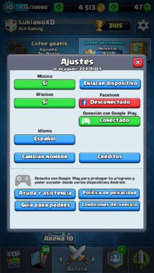 cuenta Clash Royale