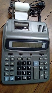 Calculadora electronica Cifra pr220 con impresora