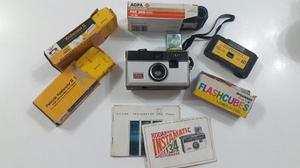 Camara Kodak Instamatic 134 Antigua+peliculas+flash+manual