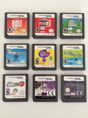 Lote 9 Juegos Nintendo DS