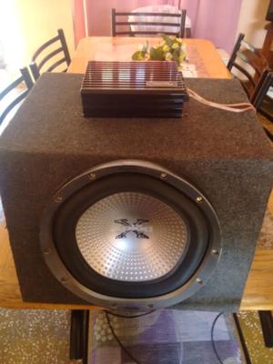 Potencia DK 600 y subwoofer 12" doble bobina sony