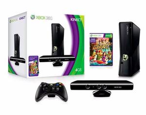 Xbox 360 Slim Kinect 4gb + 250gb Y Juegos Forza Motorsport,