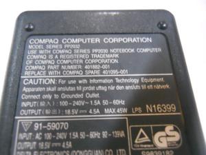 Cargador Compaq Series Ppv 4.5a, Observar Ficha