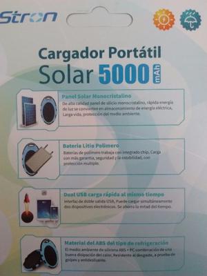 Cargador solar mah