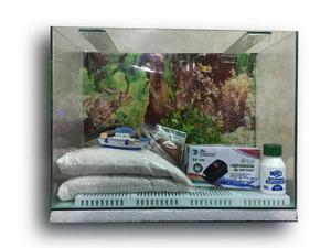 Kit Pecera Completa - 40x30x20 Con 2 Peces De Regalo