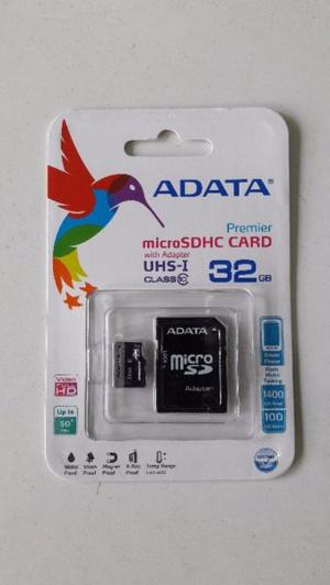 Memoria ADATA MicroSDHC 32gb + Adapt. Sd Clase 10