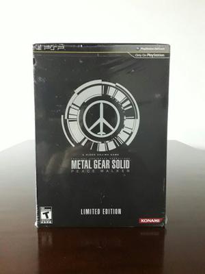 Metal Gear Solid Peace Walker Limited Edition Psp Version