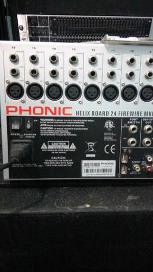 Mixer phonic 24, Fire wire.