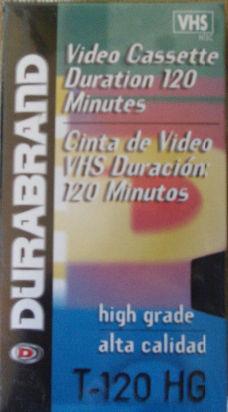 vhs duraband t 120 hg casete de video vhs