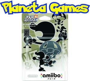 Amiibo Mr Game & Watch Edicion Super Smash Bros Blister