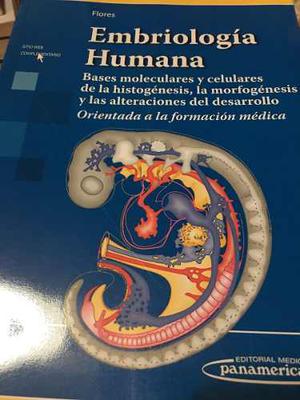 Embriologia Humana Flores Original Como Nuevo!!!