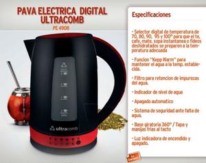 Pava Electrica Digital Ultracomb Pe Sopa/mate/te/cafe