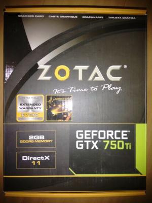 Placa de video Zotac GTX 750Ti 2GB como nueva.