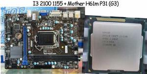 Procesador I Ghz) + Mother H61m P31 (g3)