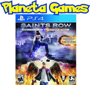 Saints Row IV Re-Elected + Gat out of Hell Ps4 Caja Cerrada
