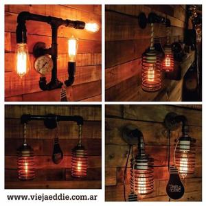 LAMPARAS COLGANTES VINTAGE, APLIQUES DE PARED INDUSTRIALES,