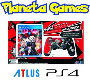 Persona 5 Bonus Skin Edition Playstation Ps4 Fisicos Caja