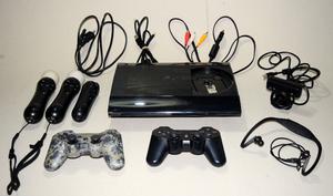 Playstation 3 Super Slim 250GB con Accesorios Joysticks