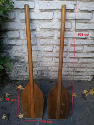 Remos de madera (precio publicado por el par)
