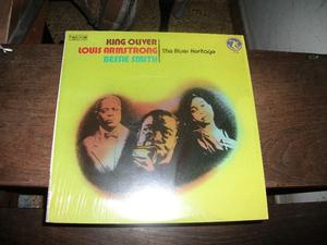 vinilo louis armstrong-king oliver-bessie smith the blues