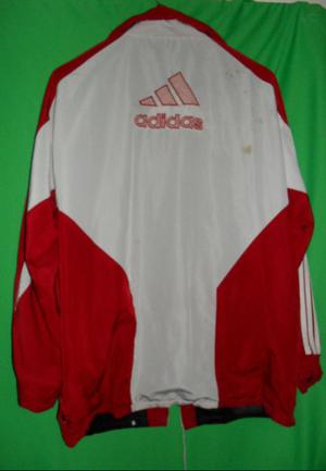 Antigüedades Campera Roja y Blanca Adidas