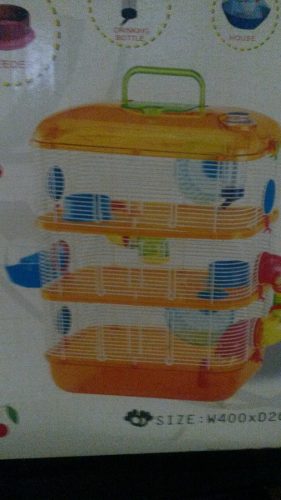 Hamsteras Impordas Acrílico 3 Pisos