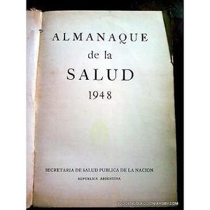 LIBRO  ALMANAQUE DE LA SALUD PLAN QUINQUENAL DE LA SALUD