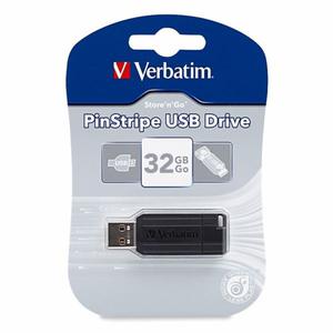 PEN-DRIVE 32 GB. VERBATIM PINSTRIPE