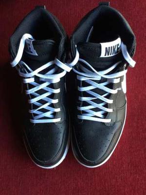 Zapatillas Nike Court Borough Talle 9 Us 27 Cm Negras