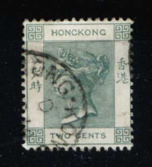 12)- inglaterra - hong kong - 1 sello usado -