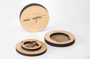 Caja De Madera-porta Pen Drive (giratorio X 5 U. - Cortelá